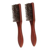 minkissy 2-teiliges Bartpflegebürsten-set Für Herren, Holzhaarbürste, Bartbürsten-set, Ideal Für Rückenhaar- Und Schnurrbart-styling, Entwirrt Das Haar Mühelos