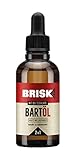 BRISK 2in1 Bartöl für Männer, 50 ml, Bartpflege mit Bio-Teebaumöl, zieht schnell ein, gepflegte Haut & weiche Barthaare, fettet nicht, zur Rasur, Gesichtspflege