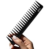 vinsk® Carbon Kamm Bartkamm grob - Haarkamm für Männer | 100% antistatisch für Bart & Haare | grober Styling-Kamm in Friseur Qualität | breiter Haarkamm für perfektes Haarstyling jetzt ansehen