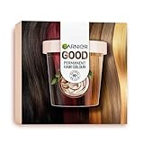 Garnier Dauerhafte Haarfärbeset, für intensive und langanhaltende Haarfarbe, Coloration für bis zu 8 Wochen strahlende Farbe, Ohne Ammoniak, 5.0 Kaffee Rostbraun, Good Refill-Kit