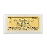Störtebekker® Premium Bartseife Sandelholz 80g - Festes Shampoo für die tägliche Bartpflege - Handgefertigte Seife für ergiebigen Schaum - Vegane Bartseife Bartshampoo Herren - Für Bart & Gesicht