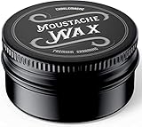 Charlemagne Moustache Wax - Schnurrbart Wachs - Bart Wachs Bartwichse Schnurrbart - Natürliche Inhaltsstoffe & echtes Bienenwachs -Bart Styling Wachs Bart Wax starker halt