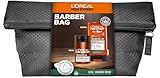 L'Oréal Men Expert Bartpflege-Set für Männer, Geschenkset mit Gesichtscreme, Duschgel und Kulturbeutel, Geschenke für Herren mit Zedernholzöl, Barber Club, 1 x 50 ml, 1 x 250 ml