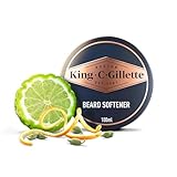 King C. Gillette Bartbalsam für Männer, leichte und tiefgreifende Bartpflege, mit dem charakteristischen Duft von King C. Gillette, 100 ml