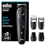 Braun Barttrimmer, Bartschneider/Trimmer Herren, mit ultrascharfer Klinge, 40 Längeneinstellungen, Tasche, 100 Min. kabellose Laufzeit, BT5430