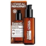 L'Oréal Men Expert Bartöl für Männer, Unterstützung beim gesunden Bartwachstum, Beruhigende Bartpflege für Herren mit holzigem Duft und ätherischem Zedernholzöl, Barber Club, 1 x 30 ml