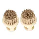 2St Zubehör für die Bartpflege Werkzeug zum Formen des Bartes Reinigungsbürste Borstenbart Bürste zum Ausdünnen des Bartes tragbare Bürste hairbrush haarbürsten Bartbürste Beige AUTSUPPL