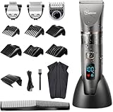 Hatteker Haarschneidemaschine Profi Haarschneider Herren Haartrimmer Bartschneider Barttrimmer Präzisionstrimmer Langhaarschneider Wasserdicht 3 In 1
