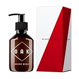 OAK BEARD WASH, Bartshampoo, Bartseife (200 ml): Reinigt schonend, erfrischend. Natürliche Bartpflege für Männer mit 3-Tage-Bart bis Vollbart.