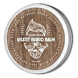 Bart Balsam mit Sandelholzduft - Bartwachs - Stylt, Stärkt & Macht Bärte & Schnurrbärte Weich - Geschenke Für Männer (CEDAR WOOD)