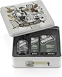 Proraso Bartpflege Trio Set, Cypress and Vetyver (3er Pack), hochwertiges Set mit nährendem Bartöl, reinigendem Bartshampoo und beruhigendem Bart Balsam, Made in Italy
