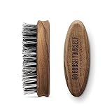 Bartbürste · BROOKLYN SOAP COMPANY · Bürste mit veganen Borsten - für die tägliche Bartpflege von 3-Tage-Bart oder Vollbart · Beard Brush als Geschenk für Männer und für die Reise ✓