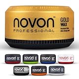 Novon Professional Gold Wax | Haarwax | 150 ml Haarpomade | intensiver Glanz im Glas-Look | frischer Duft im One-Million-Stil|hoher Halt | familienfreundlich & rückstandsfrei | festliche Stylings