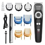 BarberBoss 3-in-1-Gesichtspflege-Set, Herren-Pflegeset, Haarschneidemaschine für Herren, Bartschneider für Herren, Haarschneidemaschine für Herren, Haar-, Bart- und Detailpflegeset, 100% wasserdicht
